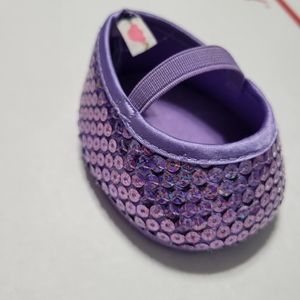 Build a Bear Purple Sequin Mary Jane Flats Replacement Shoe